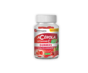 FORTE PHARMA ACEROLA VITAMINE C 60 GOMMES GOUT FRUITS ROUGES