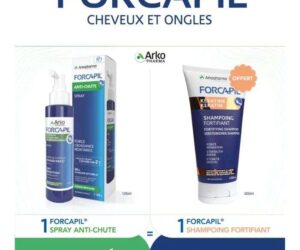 FORCAPIL Offre Spray Anti-Chute 125 ml + Shampooing Fortifiant 200 ml Offert