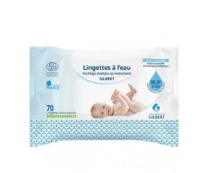 GILBERT Lingettes à l’Eau Biodégradables 70 Pièces