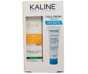 KALINE K-Sun Écran Fluide Teinté Clair Peaux Mixtes à Grasses 50 ml + K-Aqua Cold Cream Pack