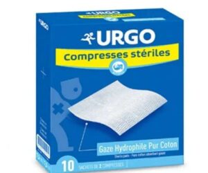 URGO Compresses de Gaze Stériles 40 × 40 cm - 10 Sachets Individuels