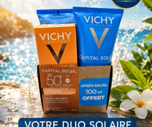 VICHY OFFRE CAPITAL SOLEIL CREME ONCTUEUSE PROTECTRICE PEAU NORMALE A SECHE SPF 50+ 50 ML + CAPITAL SOLEIL 100 ML